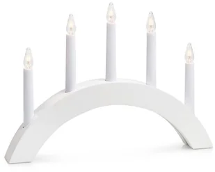 Markslöjd 704469 - Świecznik świąteczny ATLE 5xE10/3W/230V biały - Oświetlenie świąteczne - miniaturka - grafika 2