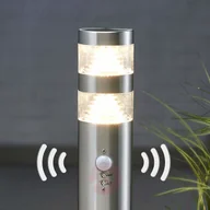 Lampy ogrodowe - Lampenwelt Słupek ośw LANEA z LED i czujn ruchu 60 cm - miniaturka - grafika 1