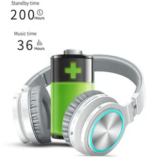 Picun B12 biało-szare - Słuchawki - miniaturka - grafika 3