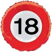 Folat Balon foliowy, "Urodziny 18", FOLAT, 18" RND - Urodziny dla dorosłych - miniaturka - grafika 2