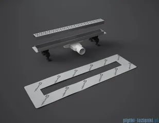 Radaway Slim Basic odpływ liniowy 55x6cm 5L055S/5R055SB | - Odpływy liniowe - miniaturka - grafika 3