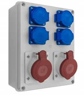 Pawbol Rozdzielnica R-BOX 240 4x250V 2x16A/5p B.1096 B.1096 - Rozdzielnie elektryczne - miniaturka - grafika 2