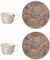 Filiżanki - Nuova R2S Easy life PORCELANOWE FILIŻANKI ze SPODKAMI - KPL. 2 SZTUK - ZIMOWE Winter Dreams (922 DRAM) 922 DRAM - miniaturka - grafika 1