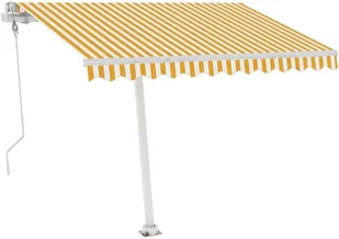 VidaXL Lumarko Automatycznie zwijana markiza, LED i czujnik wiatru, 350x250 cm 3068892 VidaXL - Markizy - miniaturka - grafika 45