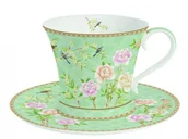 Filiżanki - Nuova R2S Filiżanka porcelanowa z talerzykiem 1354 PALA - miniaturka - grafika 1