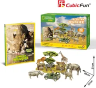 Puzzle - Cubicfun National Geographic, puzzle 3D African Wildlife - miniaturka - grafika 1