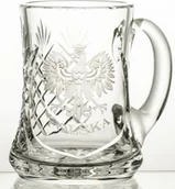 Kieliszki - Crystaljulia Kufel grawerowany do piwa grawer orzeł Polska 15175 - miniaturka - grafika 1