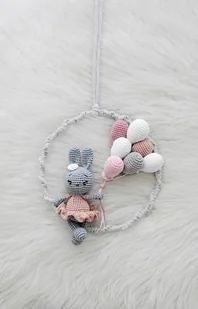 Lollipop Łapacz snów z zajączkiem - róż - Girlandy - miniaturka - grafika 2