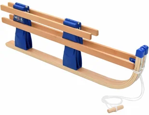 vidaXL Składane sanki drewniane, 110 cm - Sanki i ślizgacze - miniaturka - grafika 5