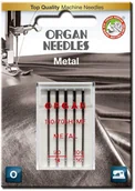 Akcesoria i części do maszyn do szycia - Organ Igły półpłaskie 130/705H do nici metalizowanych MIX 90-100 blistr metal mix BL - miniaturka - grafika 1