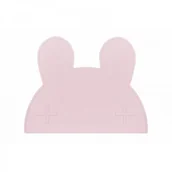 Miseczki i talerzyki dla dzieci - WeMight Be Tiny we might be tiny - silikonowa podkładka króliczek - powder pink - miniaturka - grafika 1
