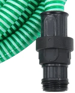 vidaXL Wąż ssący ze złączami z PVC 7 m 22 mm zielony 151071 - Węże ogrodowe i zraszacze - miniaturka - grafika 3