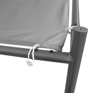 vidaXL Altanka ogrodowa ze stali, 400x400x260 cm, antracytowa - Altany ogrodowe - miniaturka - grafika 5