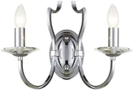 Lampy ścienne - EVO Kinkiet LAMPA ścienna EVO W02779CH metalowa OPRAWA świecznikowa chrom EVO W02779CH - miniaturka - grafika 1