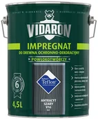 Farby i impregnaty do drewna - Vidaron Impregnat do drewna antracyt/szary 4 5 l - miniaturka - grafika 1
