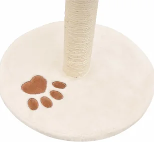 vidaXL Drapak dla kota z sizalowym słupkiem, 40 cm, beżowo-brązowy - Drapaki dla kotów - miniaturka - grafika 5