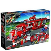 Klocki - Banbao Turbo Power Laweta czerwona F1 8762 - miniaturka - grafika 1