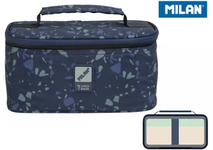 Torba na żywność izotermiczna 1,5L + 1 pojemnik 0,75L MILAN TERRAZZO niebieska /08805TZB/ - Torby termiczne - miniaturka - grafika 3