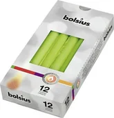 Świece - Bolsius Świeca stołowa stożek szpica 7,5H 24,5CM 12szt JASNOZIELONA BOLSIUS4417 - miniaturka - grafika 1
