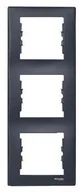 Klawisze i ramki - Schneider SEDNA Ramka potrójna pionowa grafitowa SDN5801370 - miniaturka - grafika 1