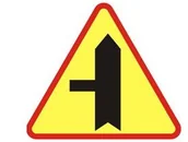 Wyposażenie miejsc publicznych - Znak ostrzegawczy A- 6C Skrzyżowanie z drogą podporządkowaną występującą po lewej stronie - miniaturka - grafika 1