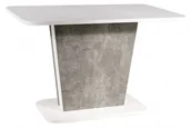 Stoły - Signal STÓŁ CALIPSO BIAŁY MAT / SZARY (EFEKT BETONU) 110(145)X68,6 - miniaturka - grafika 1