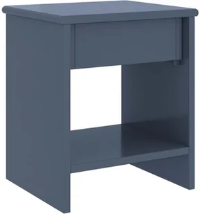 vidaXL Lumarko Szafka nocna, jasnoszara, 35x30x40 cm, lite drewno sosnowe 322237 - Szafki nocne - miniaturka - grafika 4