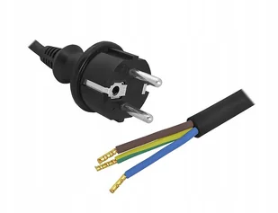 Conotech PLASTROL przyłączeniowy w izolacji gumowej H05RR-F 2x1 długość 5mb zakończony wtyczką prostą PP-21 PRZYŁ.OW 2X1 5M - Przewody elektryczne - miniaturka - grafika 3