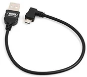 Kable USB - System-S 20 cm Micro USB 2.0 kabel kątowy 90 stopni wtyczka kątowa (prawa/męska) adapter - miniaturka - grafika 1