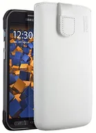 Etui i futerały do telefonów - Mumbi prawdziwe skórzane etui kompatybilne z Samsung Galaxy S5 Active etui skórzane pokrowiec Case Wallet, czarne Samsung Galaxy S5 Active - miniaturka - grafika 1