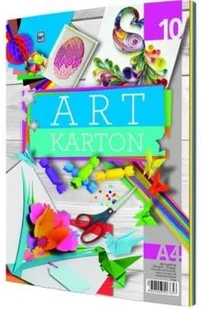 Blok kartonów kolorowych 10 kartek 250g - Szkolne artykuły papiernicze - miniaturka - grafika 2