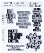 Scrapbooking - Unbekannt Stempel Anonymous Tim Holtz nawet znaczki Bluetooth X 21,6 cm Pond Rings CMS252 - miniaturka - grafika 1