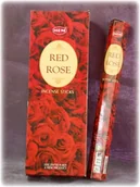 Kadzidła i dodatki - Hem ROŻA CZERWONA - Kadzidełka zapachowe 20 szt. 6-RED-ROSE - miniaturka - grafika 1