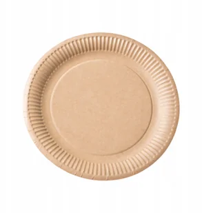 Ekologiczne talerze papierowe 23cm 100 sztuk - Naczynia i sztućce jednorazowe - miniaturka - grafika 2