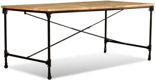 vidaXL Stół jadalniany, lite drewno mango, 180 cm - Stoły - miniaturka - grafika 7