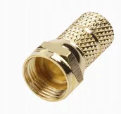 Akcesoria TV-SAT - Wtyk F -efka 6,8mm pozłacana - dla wymagających - miniaturka - grafika 1