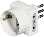 Kable - Bticino bticino S3610D zasilacz tris z 1 gniazdami Schuko 2, 10 A, biały - miniaturka - grafika 1