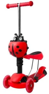 INDIANA Hulajnoga D1 3w1 Czerwony D1/R 3W1 - Hulajnogi - miniaturka - grafika 2