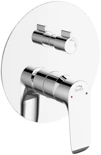 Laveo Laveo Alea bateria natryskowa podtynkowa z przełącznikiem chrom BLE 00PD BLE 00PD - Baterie podtynkowe - miniaturka - grafika 3