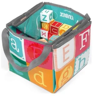 Janod Klocki drewniane z matą do zabawy - literki i cyferki JND3700217380779 - Klocki - miniaturka - grafika 9