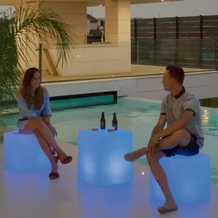 NewGarden lampa solarna Cuby kostka, 43 cm - Lampy ogrodowe - miniaturka - grafika 3