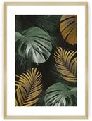 Obrazy i zdjęcia - Dekoria Plakat Golden Leaves I 30 x 40 cm Ramka Złota 219A-000-50 - miniaturka - grafika 1