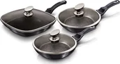 Patelnie - Berlinger Haus Patelnia Lumarko Zestaw Patelni Bh-6923 Carbon Pro BH-6923 Kinghoff - miniaturka - grafika 1