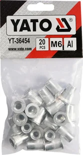 Yato NITONAKRĘTKI ALUMINIOWE M6, 20SZT YT-36454 YATO YT-36454 - Nitownice - miniaturka - grafika 4