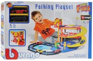 Bburago Street Fire + 2 samochodziki 30025 2991 - Tory, garaże, parkingi - miniaturka - grafika 7
