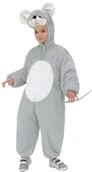 Stroje karnawałowe - Widmann Andreas 9780e  kostium dziecięcy myszy, kombinezon z maska, 134, szary S/9781F - miniaturka - grafika 1