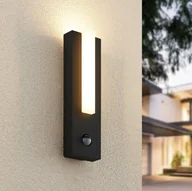 Lampy ogrodowe - LUCANDE Lucande Virgalia kinkiet zewnętrzny LED, czujnik - miniaturka - grafika 1