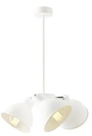 Lampex Żyrandol Zoe 3, biały, 52x37 cm - Lampy sufitowe - miniaturka - grafika 2