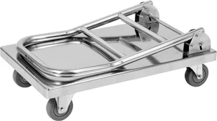 YATO WÓZEK PLATFORMOWY SKŁADANY STAL NIERDZEWNA YG-09080 - Wózki magazynowe - miniaturka - grafika 3