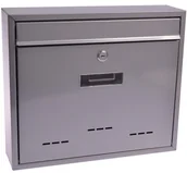 Skrzynki na listy - M.A.T Group skrzynka na listy szara 360x310x90 mm - miniaturka - grafika 1